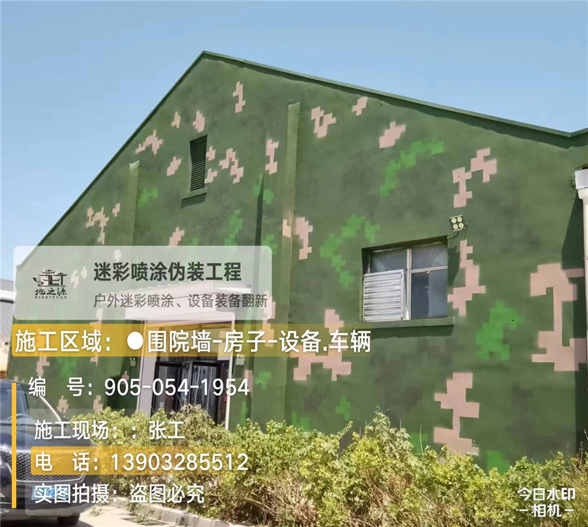 南昌外墙数码迷彩漆施工报价清单（100㎡标准墙面测算）